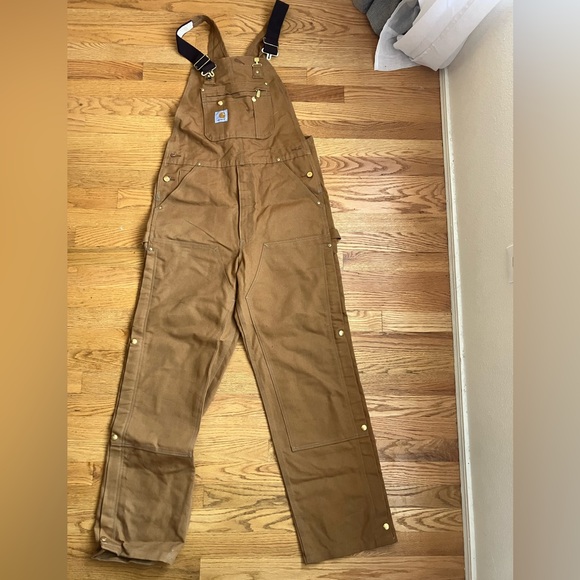 Carhartt Men’s Duck Bib Overalls 32x32 - Picture 1 of 5